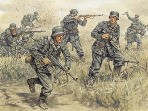 Model plastikowy german infantry