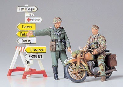 Model plastikowy german motorcycle orderly set