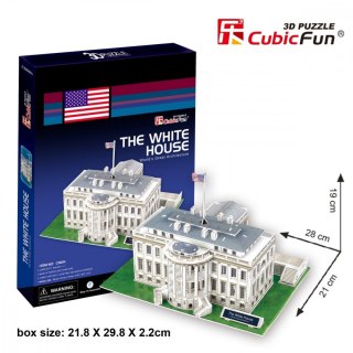 Puzzle 3d biały dom