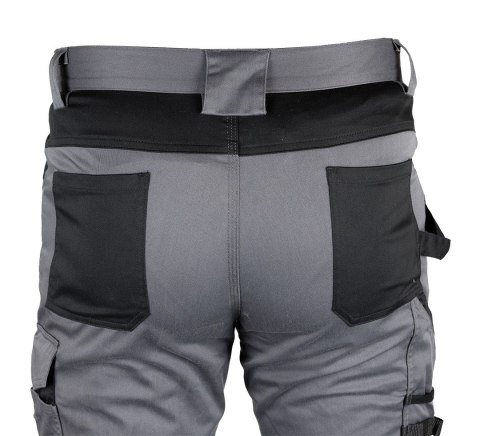 Spodnie robocze Mix&Match, szaro-czarne, rozmiar XXL