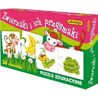 Układanka zwierzaki i przysmaki