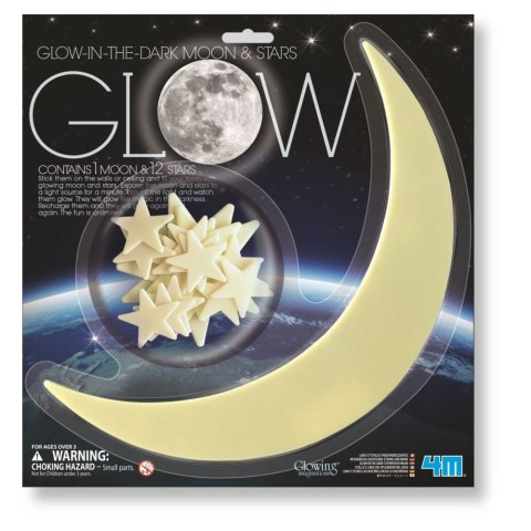Glowing gwiazdy i księżyc