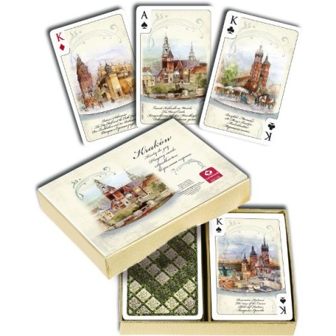 Karty kraków akwarele 2 x 55 listków