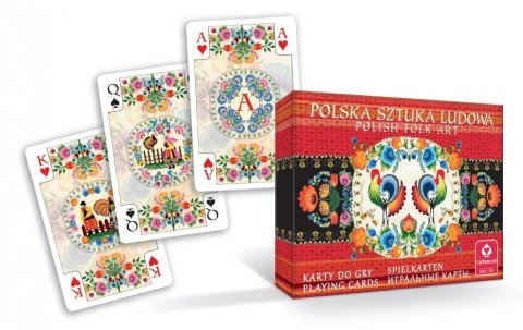 Karty polska sztuka ludowa podwójne