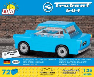 Klocki 72 elementów trabant 601