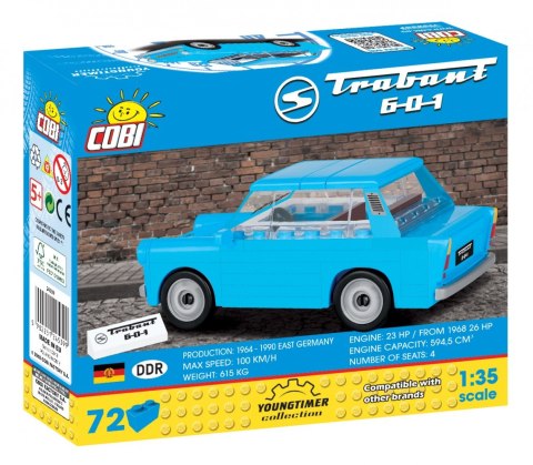 Klocki 72 elementów trabant 601