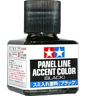Panel accent black