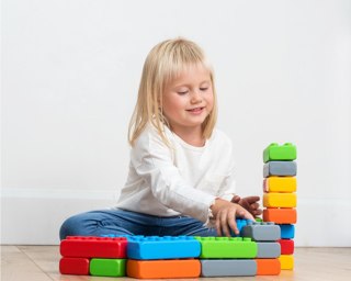 Klocki budowlane cegły junior 60 elementów