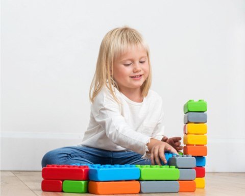 Klocki budowlane cegły junior 60 elementów