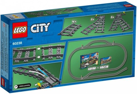 Klocki city 60238 zwrotnice