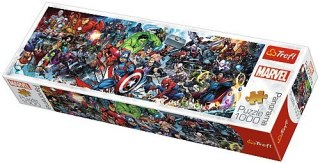 Puzzle 1000 elementów panorama marvel the avengers