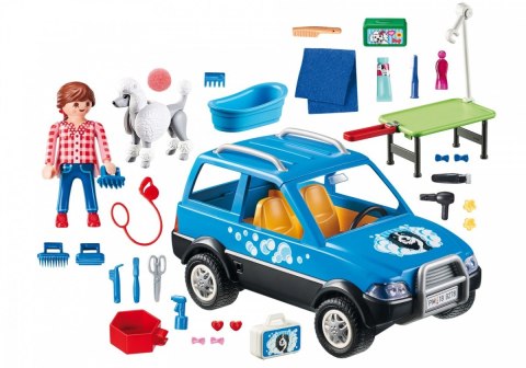 Zestaw figurek mobilny salon dla psów