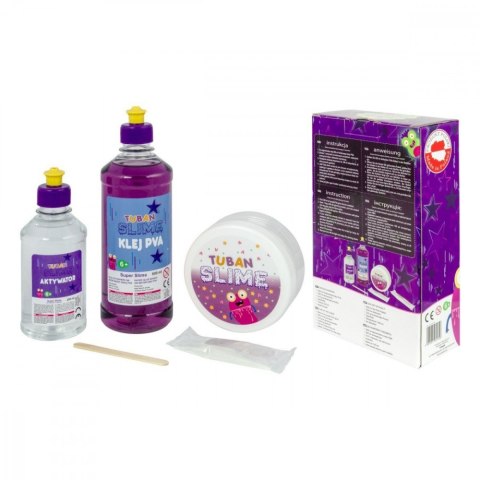 Masa plastyczna zestaw super slime - glow in the dark xl