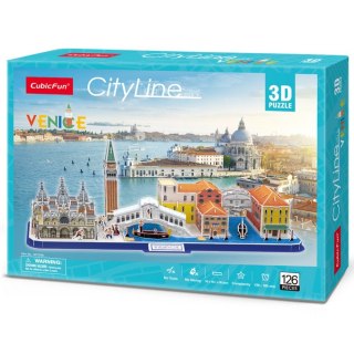 Puzzle 3d city line wenecja