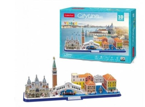 Puzzle 3d city line wenecja