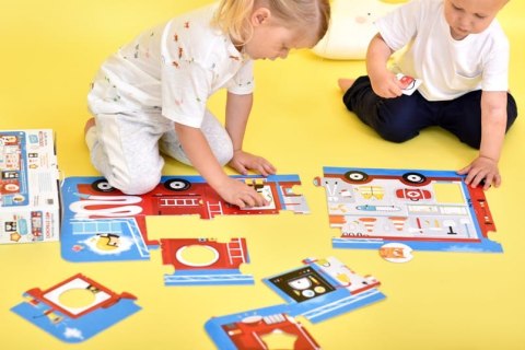 Puzzle z dziurką wóz strażacki 23 elementy