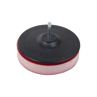 Dysk-przystawka fi=125mm,trzpień fi=7mm(rzep)+dystans gąbka