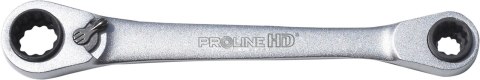 Klucz z grzechotką 4w1, 9x11x14x15mm, proline "hd"
