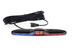 Wyświetlacz do czujników parkowania max-led czarny piano black amio-02098