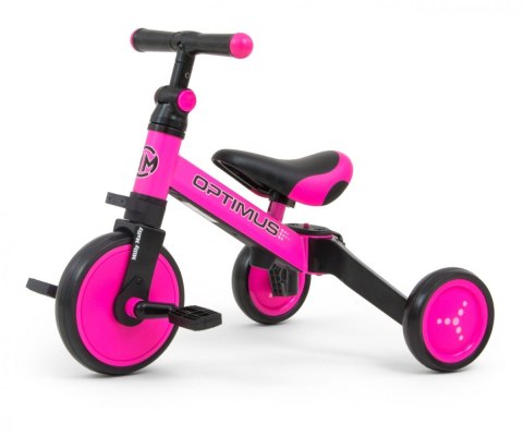 Rowerek 3w1 optimus pink