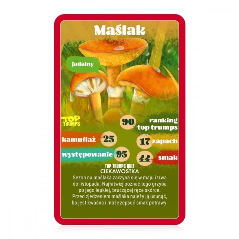 Gra karciana top trumps grzybobranie