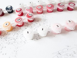 Obraz paint it! malowanie po numerach. słodkie pieski