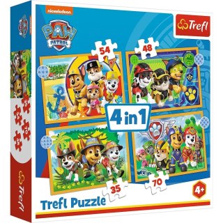 Puzzle 4w1 wakacyjny psi patrol