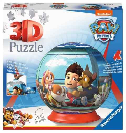 Puzzle 72 elementy 3d kula, psi patrol