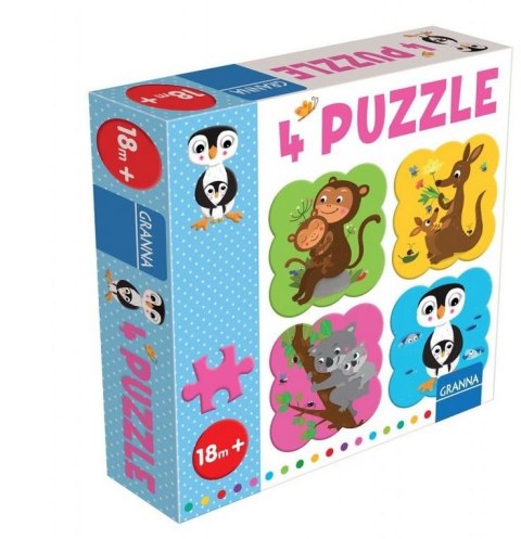 Puzzle z pingwinem 4 puzle 4 elementy