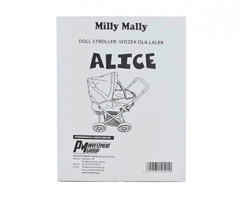 Wózek dla lalek alice prestige miętowy
