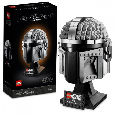 Klocki star wars 75328 hełm mandalorianina