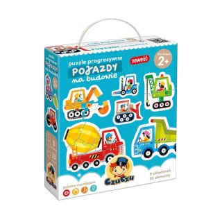 Puzzle progresywne - pojazdy na budowie