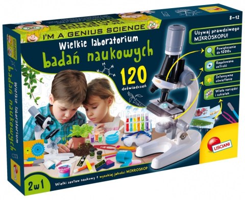 Zestaw naukowy i'm a genius wielkie laboratorium 120 doświadczeń