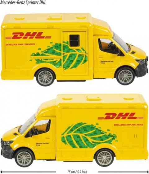 Pojazd majorette g.s. mercedes-benz dhl 12 cm