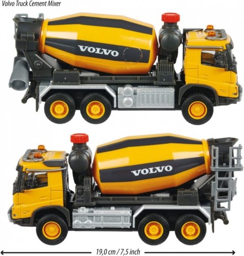 Pojazd majorette g.s. volvo betoniarka 19 cm