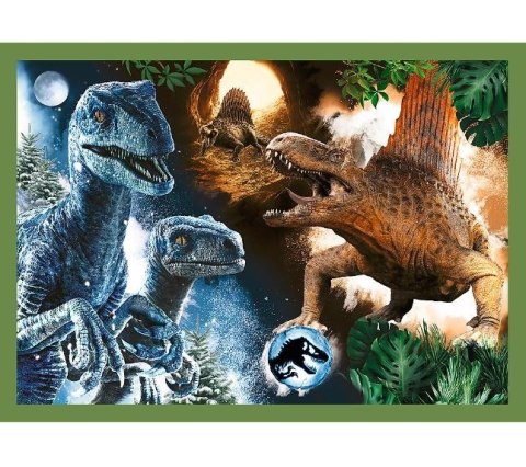 Puzzle 4w1 groźne dinozaury jurassic world
