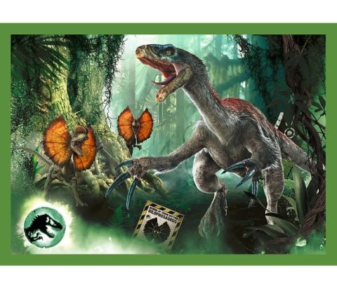 Puzzle 4w1 groźne dinozaury jurassic world