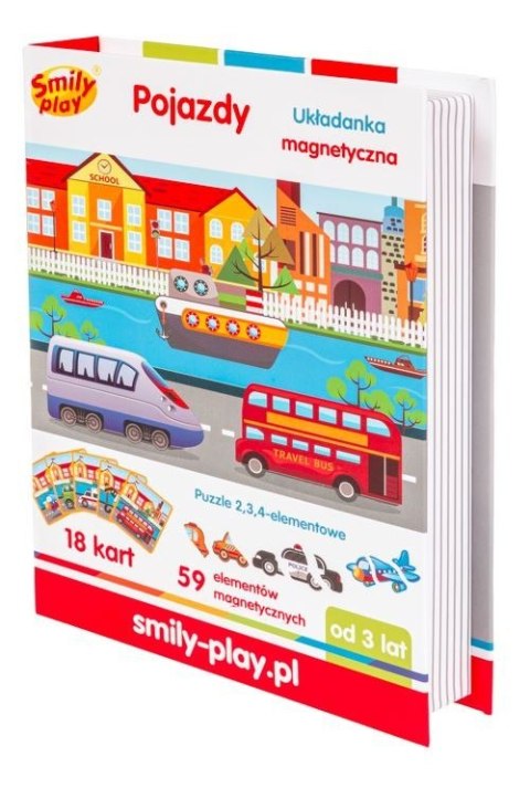 Układanka magnetyczna pojazdy