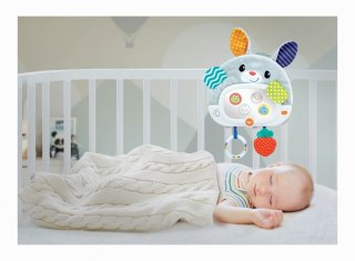 Pozytywka króliczek z lusterkiem na rame łóżeczka
