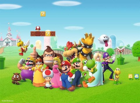 Puzzle 200 elementów xxl super mario