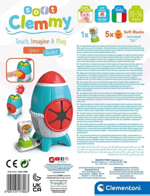 Klocki clemmy rakieta sensoryczna clemmy