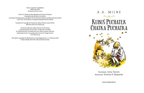 Książeczka kubuś puchatek. chatka puchatka