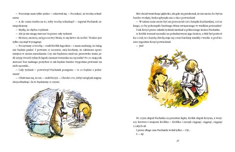 Książeczka kubuś puchatek. chatka puchatka