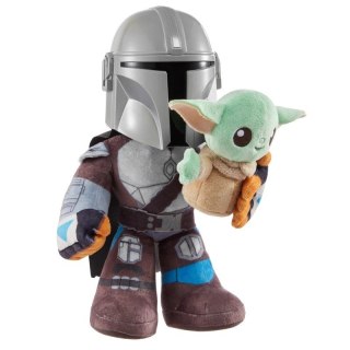 Pluszaki z funkcją star wars klan dwóch grogu i mandalorianin