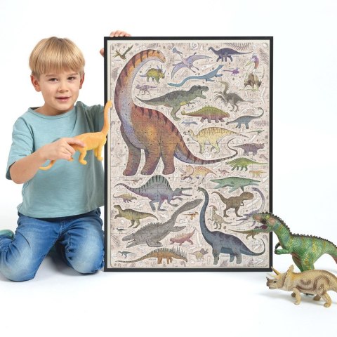 Puzzle 200 elementów puzzlove dinozaury