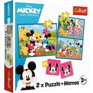 Puzzle 2w1 memos poznaj bohaterów disneya