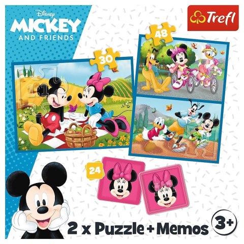 Puzzle 2w1 memos poznaj bohaterów disneya