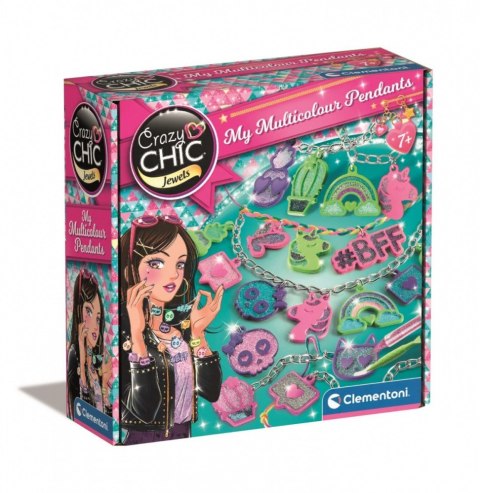 Zestaw crazy chic - kolorowe charmsy