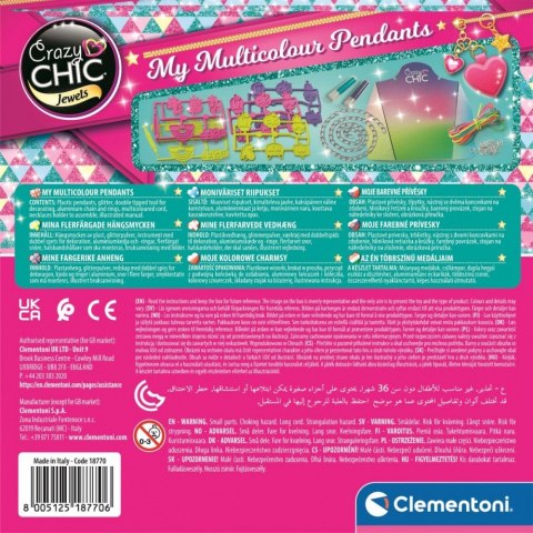 Zestaw crazy chic - kolorowe charmsy