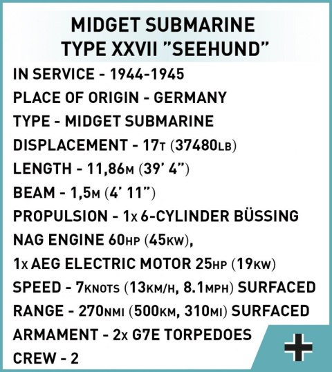 Klocki u-boat xxvii seehund